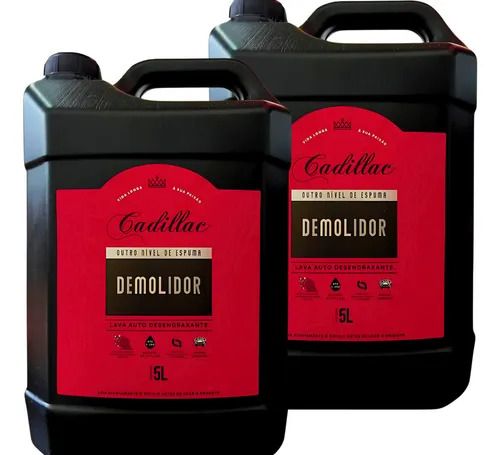 2 Shampoo Desengraxante Pre-lavagem Demolidor Cadillac 5l