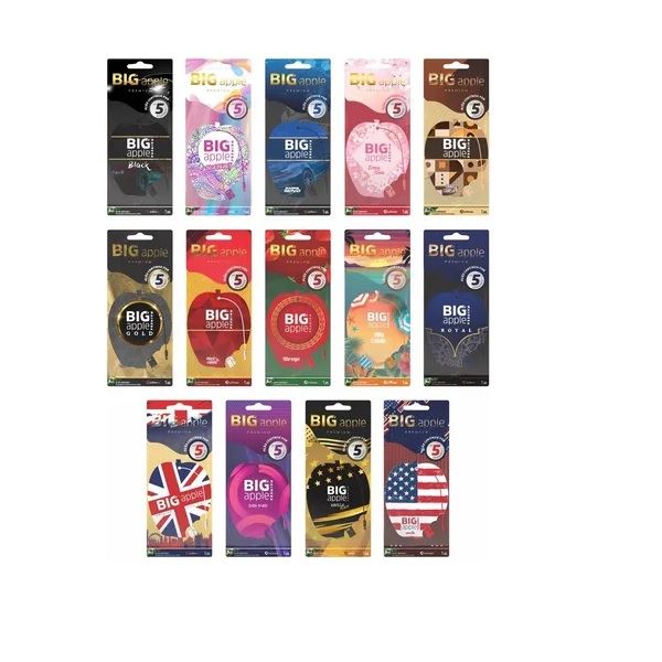 Kit Com 10 Aromatizante Sortido Big Apple Automotivo Atacado