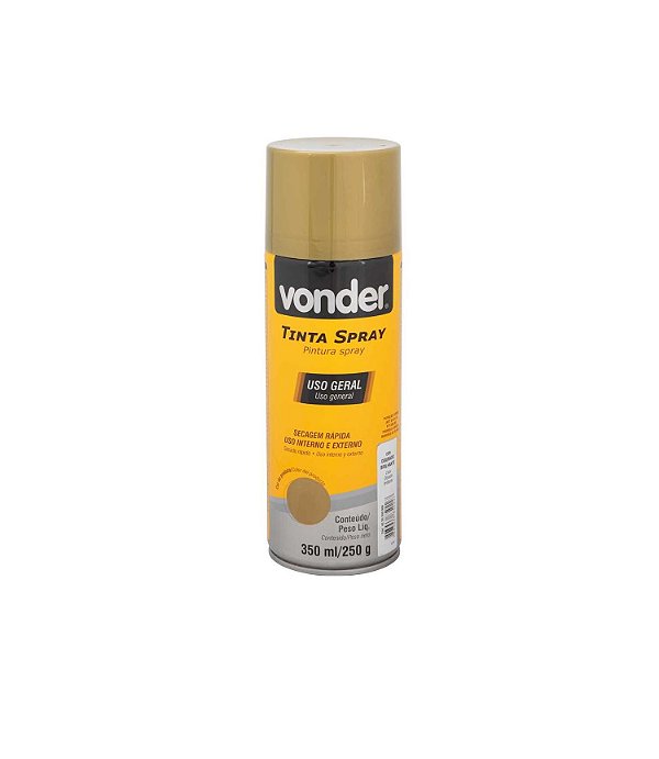 Tinta Spray Dourado 350ml Vonder-6250350008
