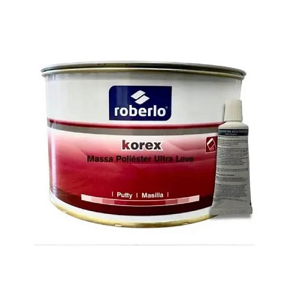 Roberlo Massa Poliester Korex Poliester - Ultra Leve - 750 Ml