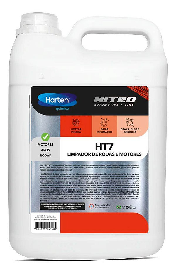 Nitro Limpador Desengraxante Ht7 Nitro 20l