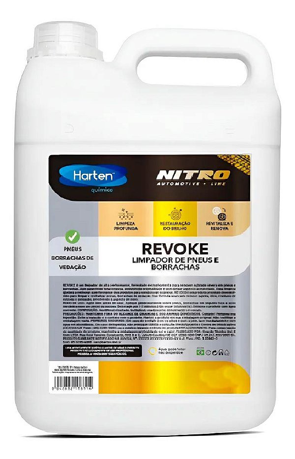 Nitro Limpador Pneus E Borracha Revoke Nitro 20l