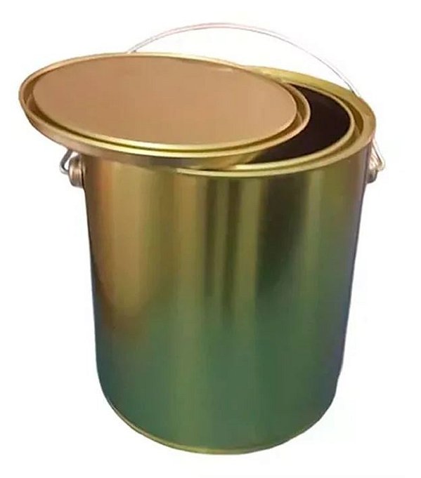 Kit Com 6 Galao Lata De Tinta Vazia 3,6l Sem Litografia Premium