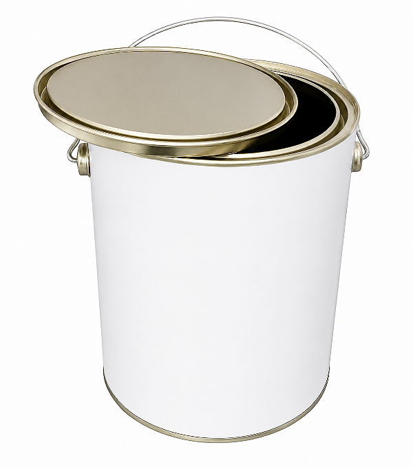 Kit Com 6 Galao Lata De Tinta Vazia 3,6l Sem Litografia Premium