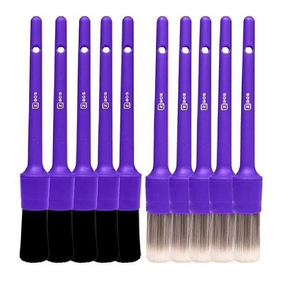 5- Pincel Zacs Detalhamento Automotivo Interno + Externo