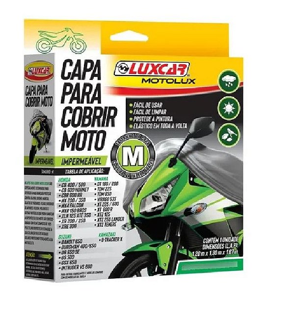 Luxcar Capa Para Cobrir Motocicleta - M - Motolux