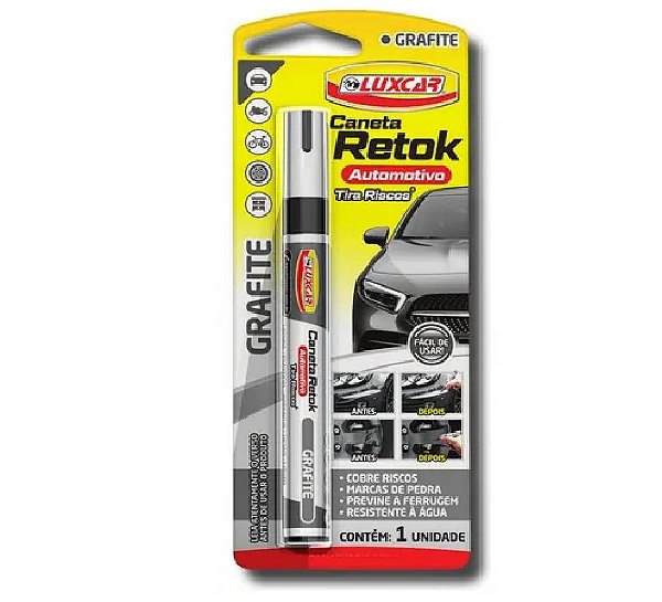 Luxcar Caneta Retok Automotivo - Grafite
