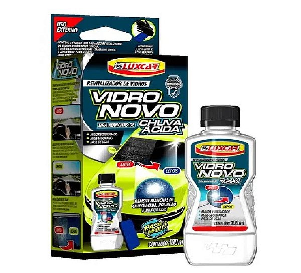 Luxcar Revitalizador De Vidros Vidro Novo 100 Ml