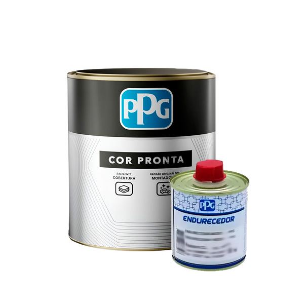 Tinta Pu Vermelho Flash Vw 90 Auto Ppg 675ml + Cat 225ml