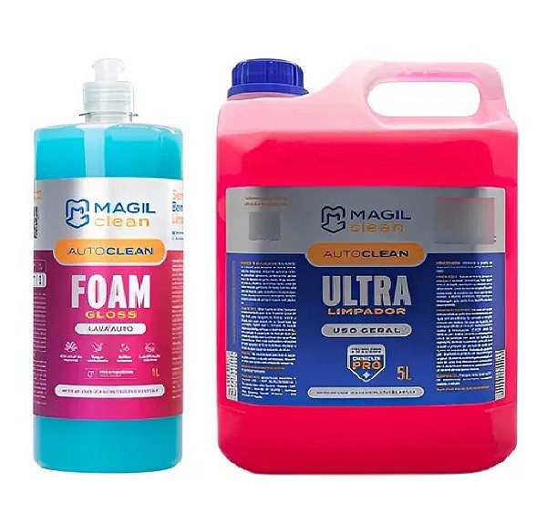 Kit Foam Gloss 1l E Autoclean 5l Magil Clean