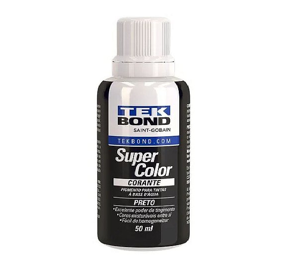 Tekbond Corante Liquido 50ml Preto