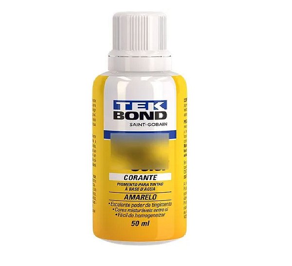 Tek Bond Corante Liquido 50ml Amarelo     Tekbond