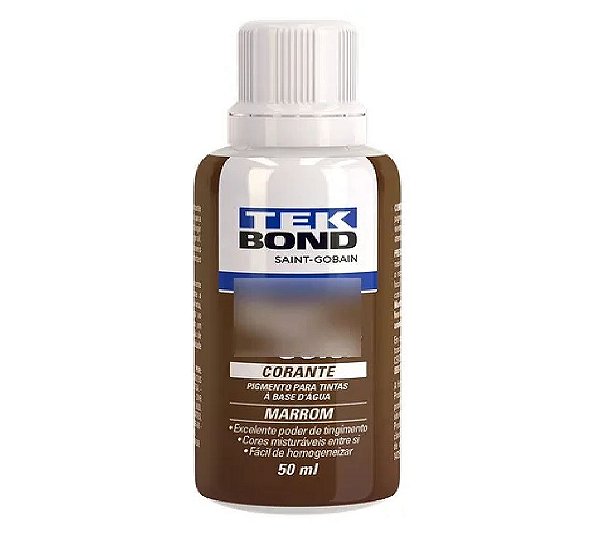 Tekbond Corante Liquido 50ml Marrom      Tekbond