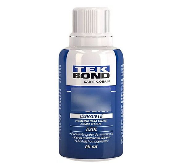 Tekbond Corante Liquido 50ml Azul        Tekbond