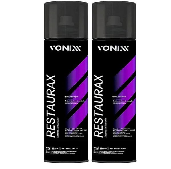 2- Restaurador Plastico Restaurax 400ml Vonixx Revitalizador