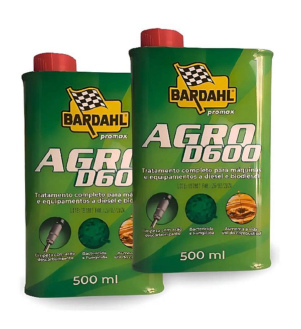 Kit 2 Agro D-600 P Diesel E Biodiesel 500ml - Promax Bardahl