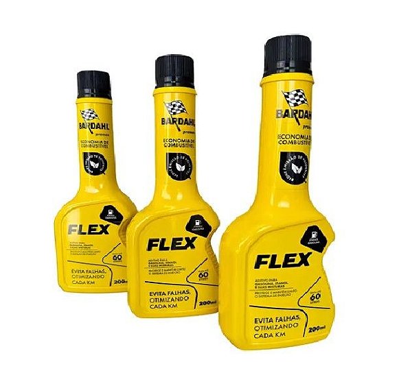 Kit 3 Bardahl Flex Aditivo P/combustivel Motor Flex 200 Ml