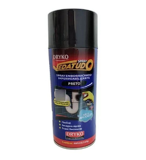 Dryko Spray Vedatudo Imperm.preto - 400ml