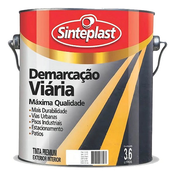 Demarcacao Viaria Acrilica Branco 3,6l - Sinteplast 19101004