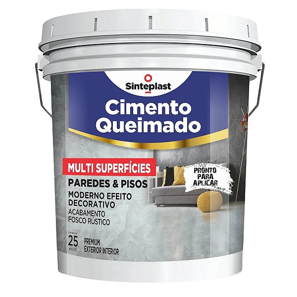 Cimento Queimado Multis. Prata 25kg - Sinteplast 19025807