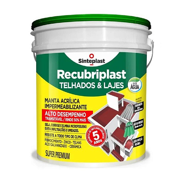 Telhados E Lajes Branco 14kg - Sinteplast 94711002