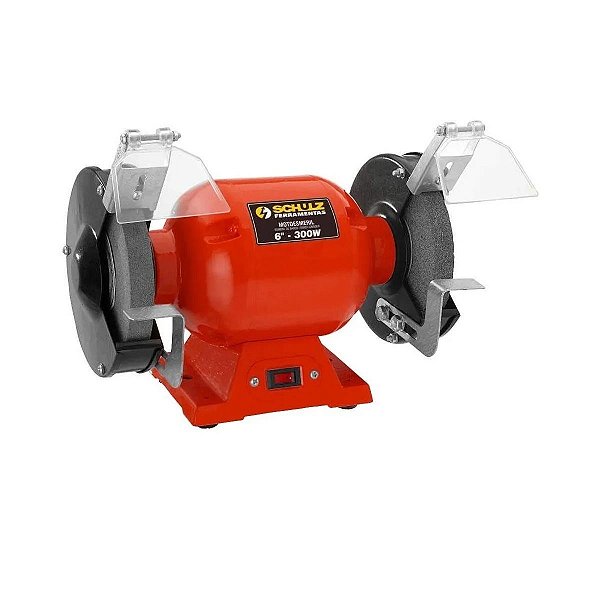 Motoesmeril Bancada 6pol C/mot Elet 300w 127v 60hz Rebolo 6pol Desbaste Metal Schulz