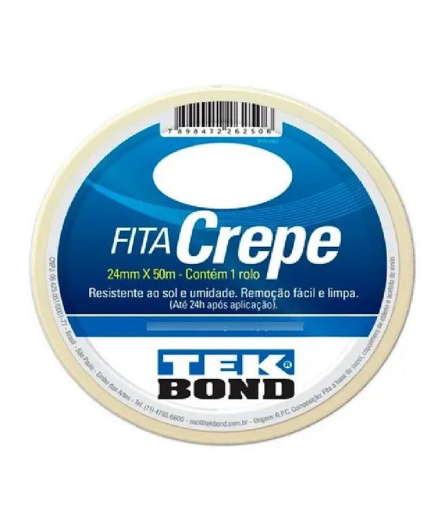 Fita Crepe 24mmx50m Uso Geral-tekbond 1035240050