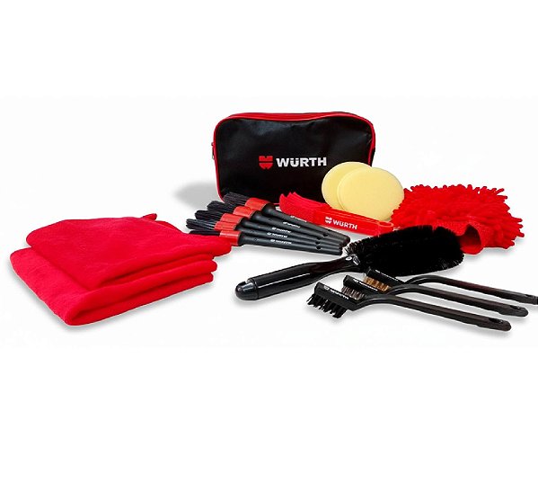 Kit Limpeza Estetica Automotiva 16pcs Wurth