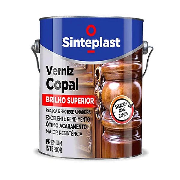Sinteplast Verniz Copal Incolor Brilhante - 0.9 L