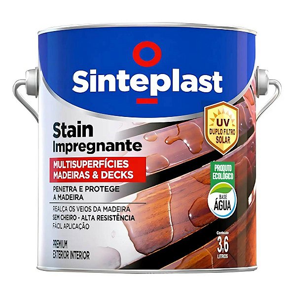 Sinteplast Stain Impregnante B. Agua Incolor 3,6l Acet