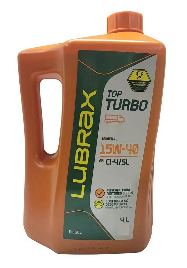 Lubrax Top Turbo Essen 15w40 Ci4 - 4 Litros