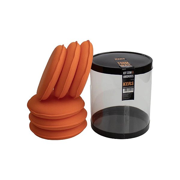Kers Foam Wax Aplicadores De Espuma Macio Kit Com 6 Para Cera E Condicionadores
