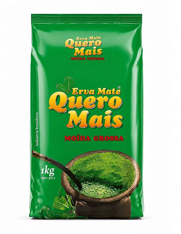Erva Mate Quero Mais Moida Grossa 1 Kg S/acucar