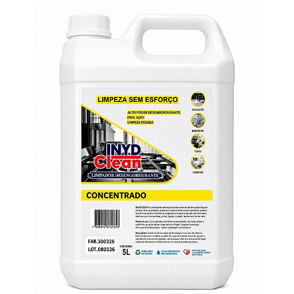 Inyd Limpador Desengordurante 5 Litros