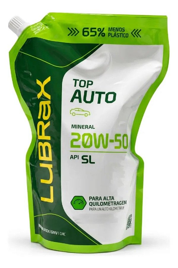 Lubrax Top Auto Min 20w50 Sl Pouch Litro (sache)