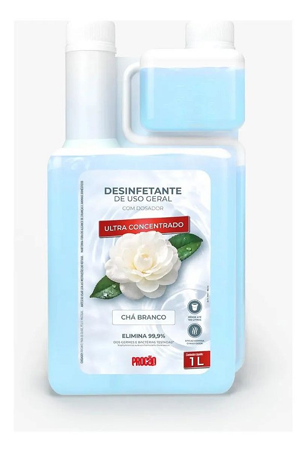 Procao Desinfetante Ultra Concentrado Cha Branco Litro