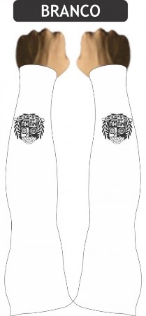 Brasão Branco silk Preto