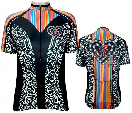Camisa Ciclismo CORAÇÃO COLORIDO