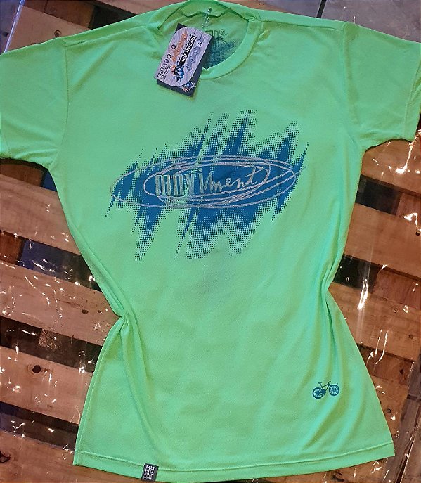 BABY LOOK DRY FIT MOVIMENT VERDE LIMÃO FLUOR