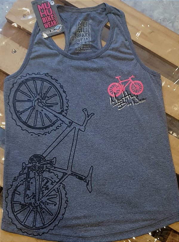 NADADOR BABY LOOK DRY FIT MESCLA BIKE LATERAL