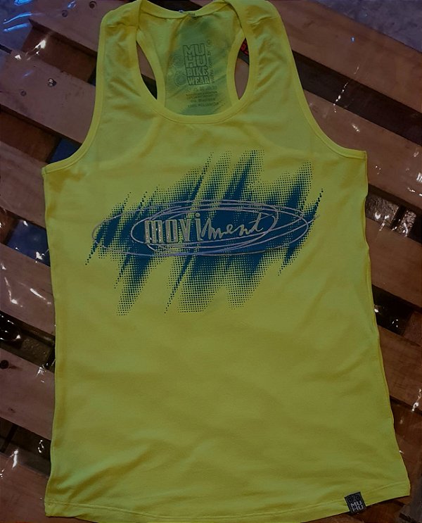 NADADOR BABY LOOK DRY FIT MOVIMENT AMARELO FLUOR