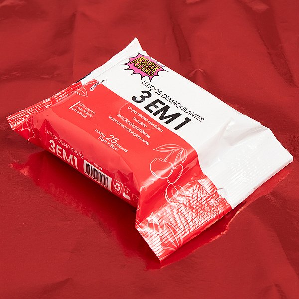 Lenço Demaquilante 3 Em 1 - Super Poderes - Ella Makeup - Ella Makeup