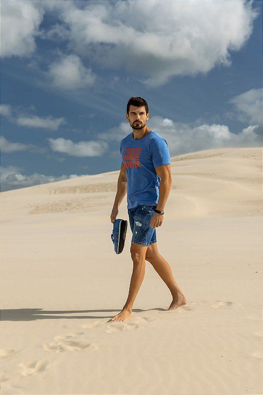 Bermuda Masculina Jeans Trich Slim 112