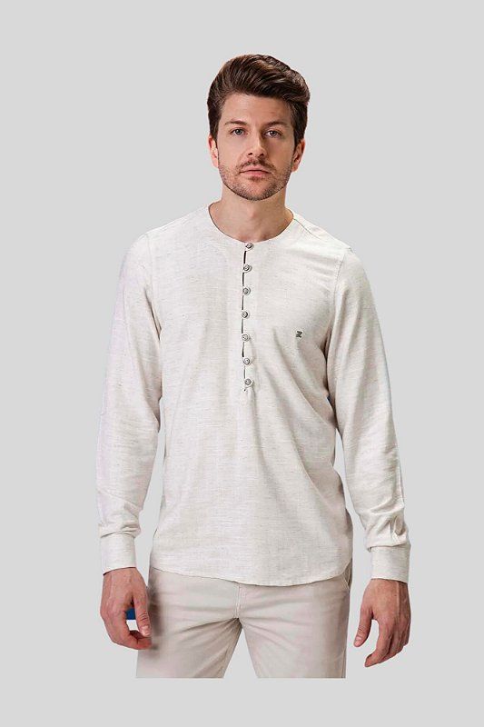 Bata Masculina Zaiko Rustico Natural