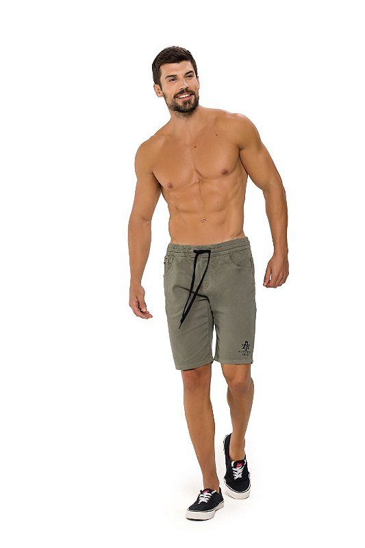 Bermuda Masculina Trich Jogging Verde 20