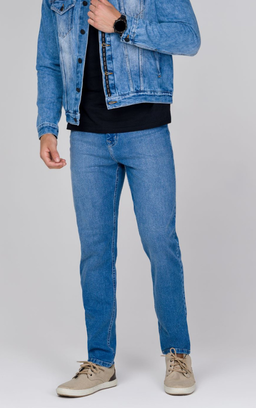 Calça Masculina Trich Jeans Classica 66 azul