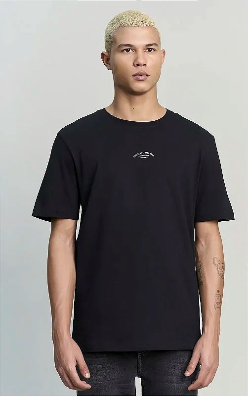 Camiseta Masculina Cavalera Preto Minimalista 2771
