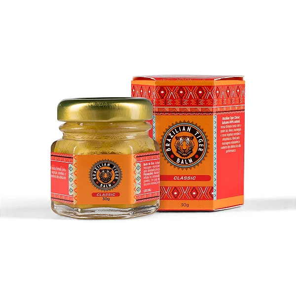 Brazilian Tiger Red Classic 30g – Pomada Natural Multialívio