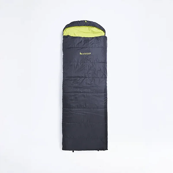 Saco de Dormir Hawapi Allpa Preto e Verde Limão