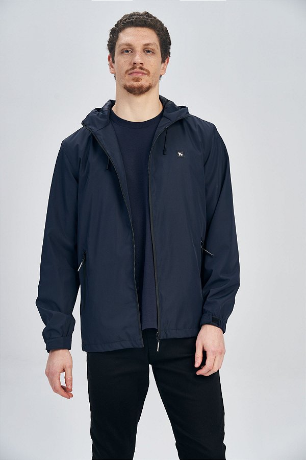 Jaqueta Corta Vento Masculina Acostamento Azul Marinho 8022
